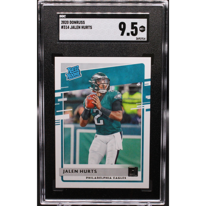 2020 Donruss #314 Jalen Hurts RC SGC 9.5