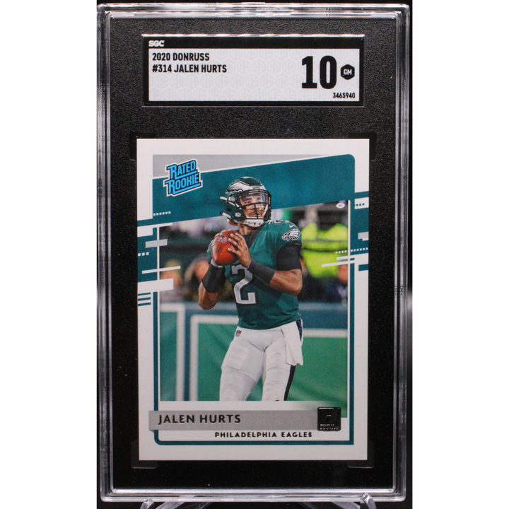 2020 Donruss #314 Jalen Hurts RC SGC 10