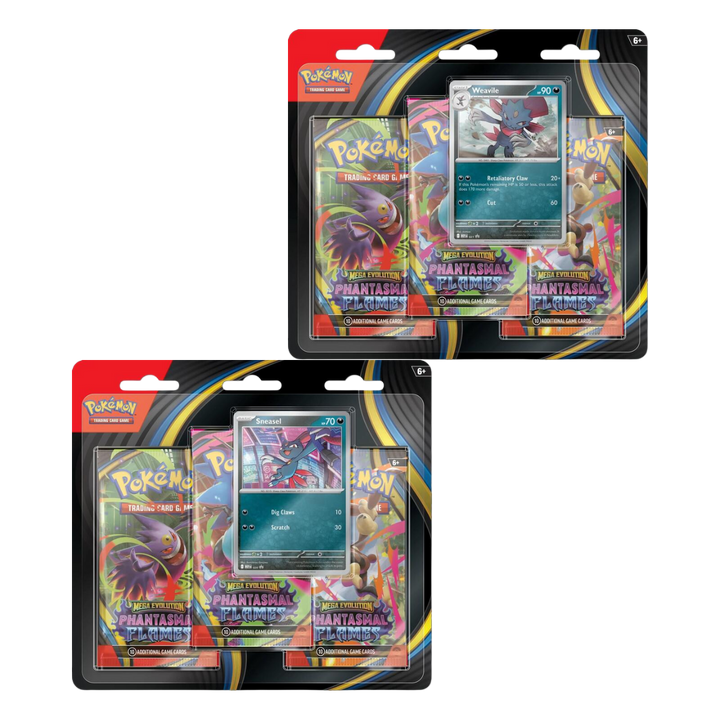 Pokemon Mega Evolution - Phantasmal Flames 3 Pack Blister