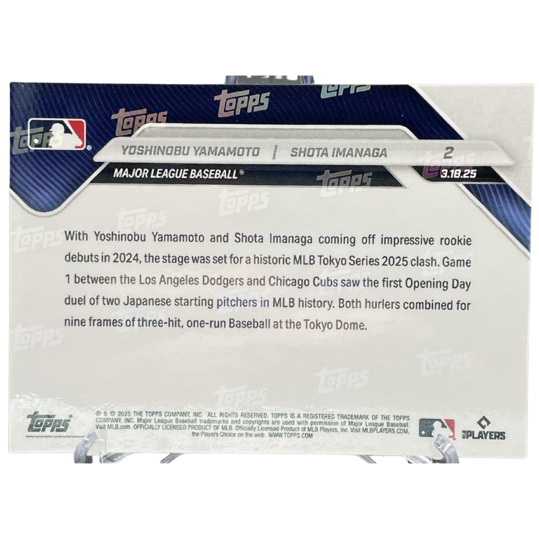 2025 Topps Now  - Yoshinobu Yamamoto Shota Imanaga 2 - Base