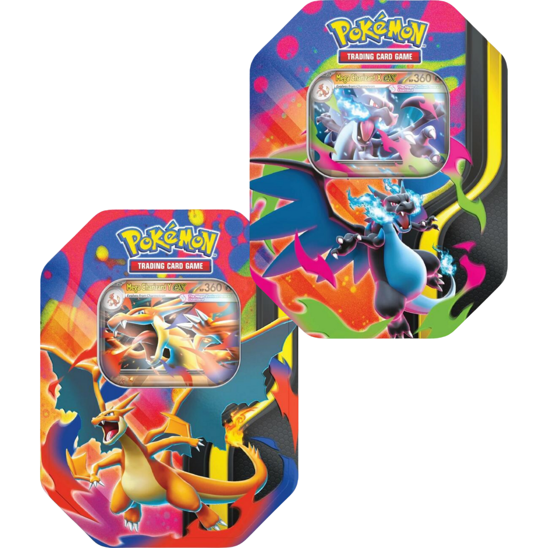 Mega Charizard Tin | Mega Evolution Foil Promo Pack