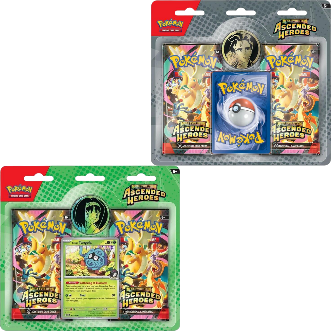 Ascended Heroes 2-Pack Blister | Gym Leader Trainer Cards | Cash Cards Unlimited Ascended Heroes 2-Pack Blister | Gym Leader Trainer Cards | Cash Cards Unlimited