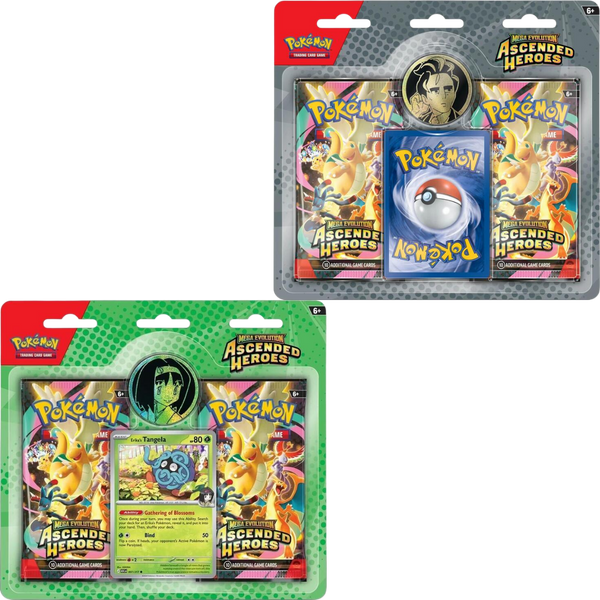 Ascended Heroes 2-Pack Blister | Gym Leader Trainer Cards | Cash