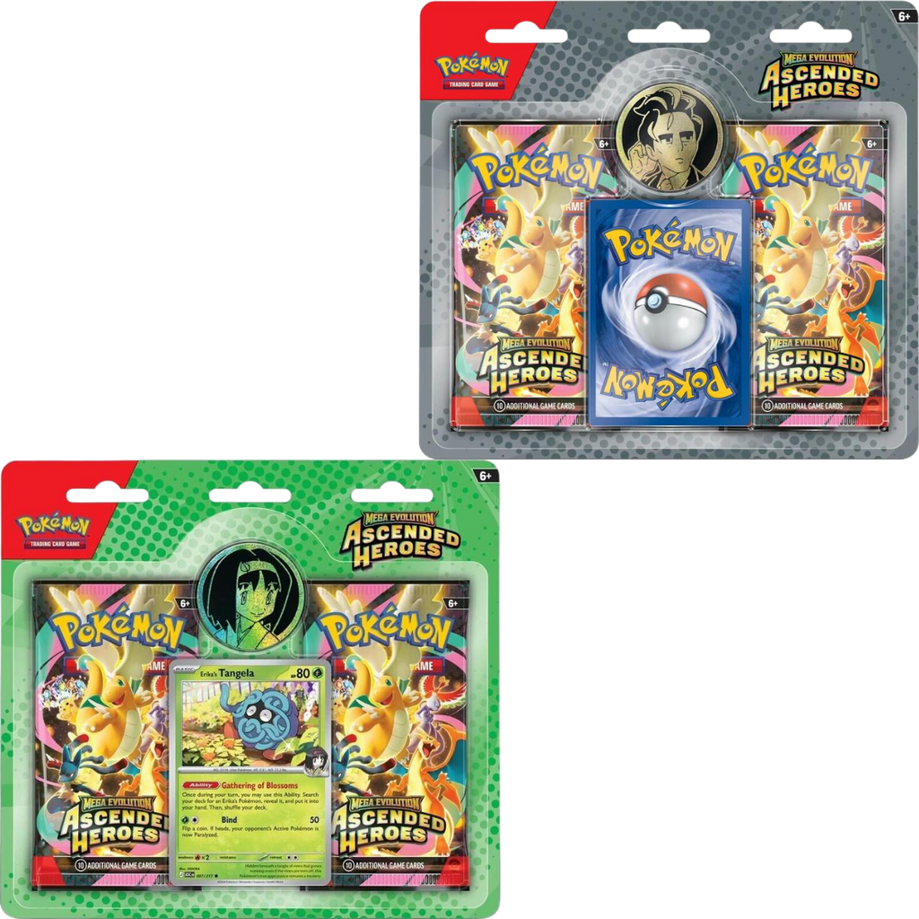 Ascended Heroes 2-Pack Blister | Gym Leader Trainer Cards | Cash Cards  Unlimited