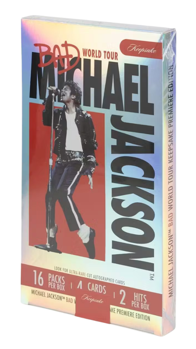 2025 Michael Jackson Bad World Tour Keepsake Premiere Edition Hobby Box
