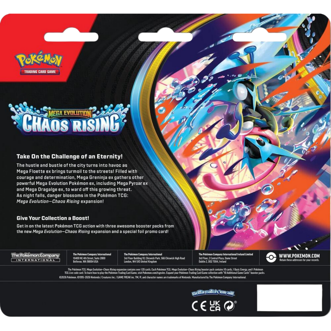 Pokemon Mega Evolution - Chaos Rising 3 Pack Blister [Charmeleon]