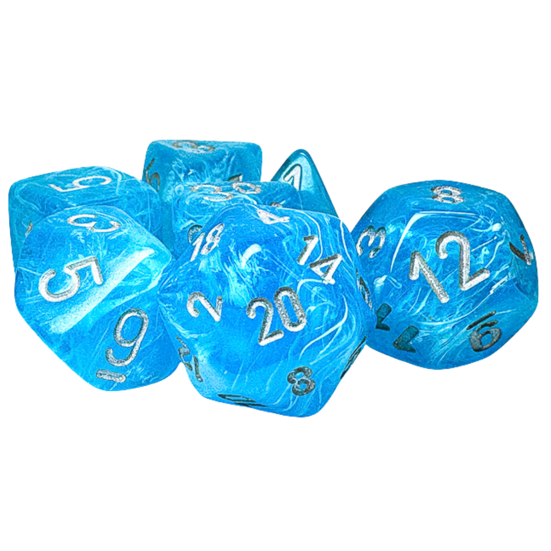 7-Die Set Luminary Mega-Hedral Sky/Silver - CHX22566