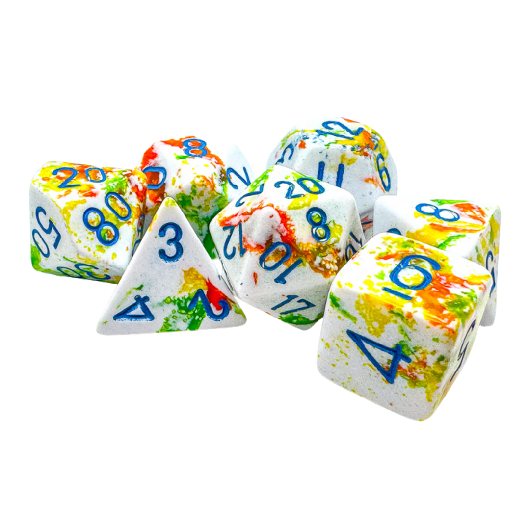 7-Die Set Polyhedral Brush Breezy/Blue