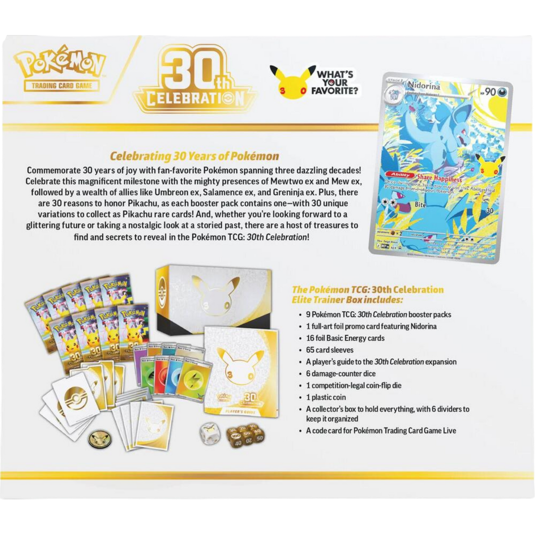 Pokemon 30th Celebration - Elite Trainer Box (Presale)