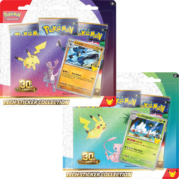 Pokemon 30th Celebration - Tech Sticker Collection (Presale)