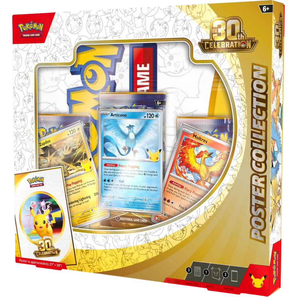 pokemon celebrations booster box TCG | 30th Celebration | Poster Collection | Presale Design:Charizard Miracle The box combines Celebrations World at War MTG
