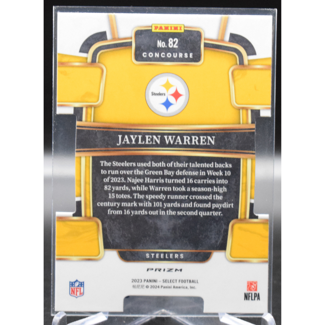 2023 Panini Select Football Jaylen Warren #82 Concourse