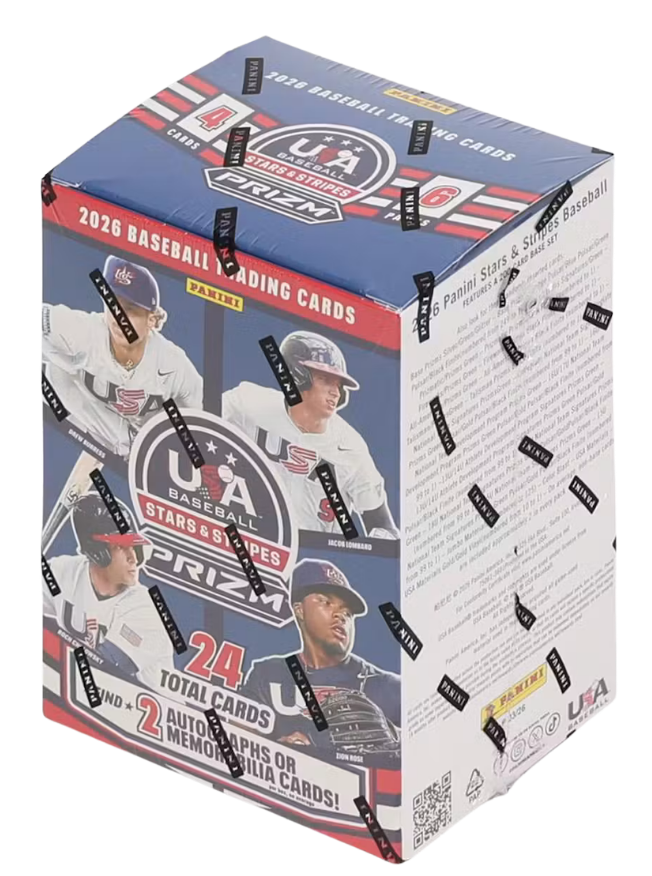 2026 Panini Prizm USA Stars & Stripes Baseball Blaster Box