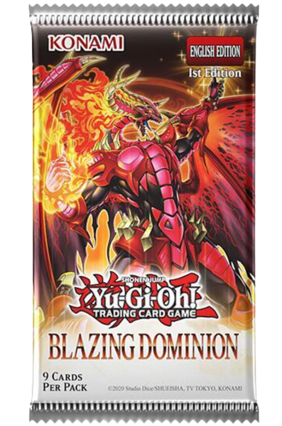 BLAZING DOMINION 重量サーチ済み　354パック Yu-Gi-Oh! | Blazing Dominion Booster Pack | [1st Edition] | Cash