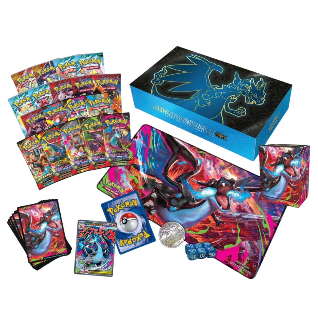 2025 Pokemon Mega Charizard X ex Ultra Premium Collection – Cash 2025 Pokemon Mega Charizard X ex Ultra Premium Collection – Cash