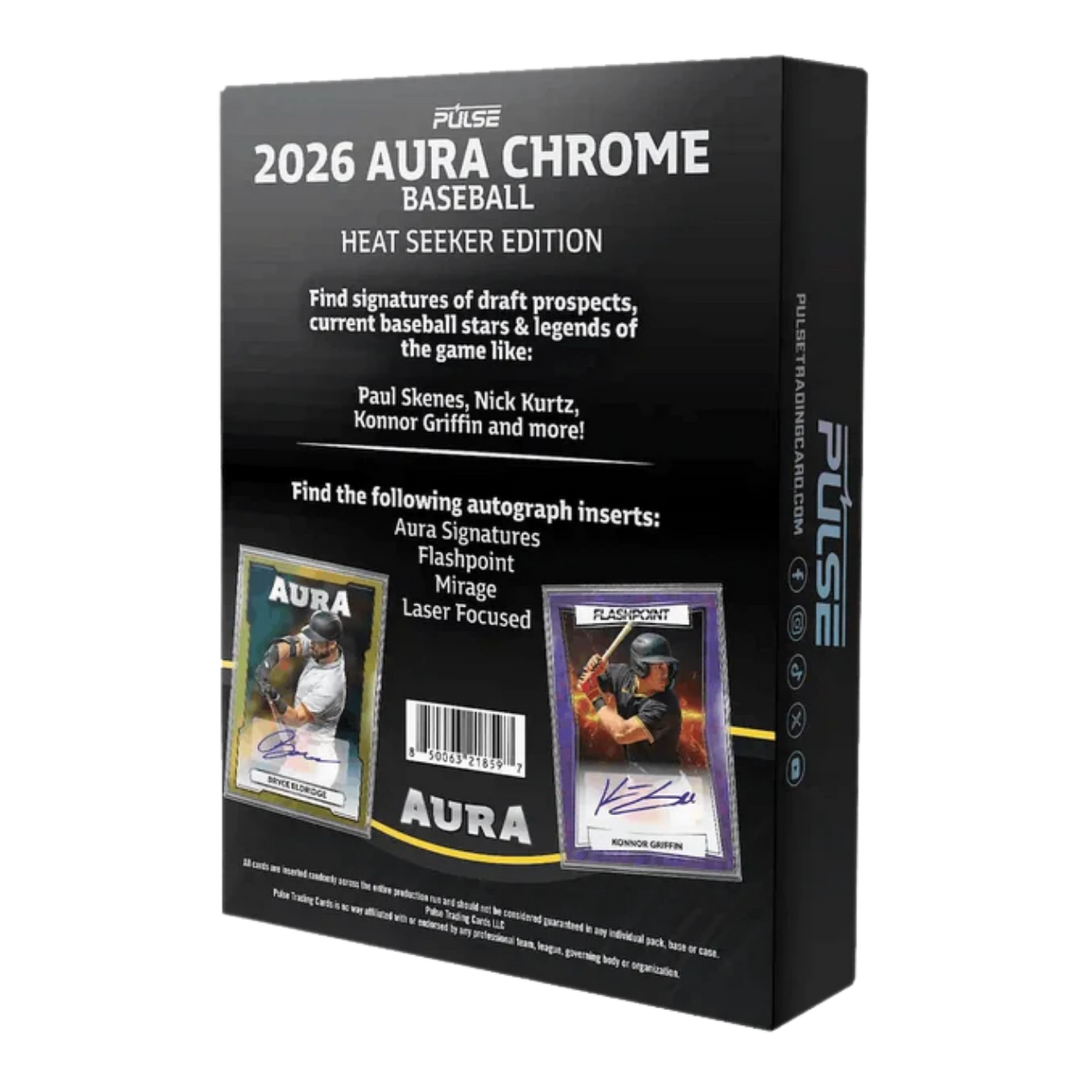 2026 Pulse Aura Chrome Baseball Heat Seeker Edition Box