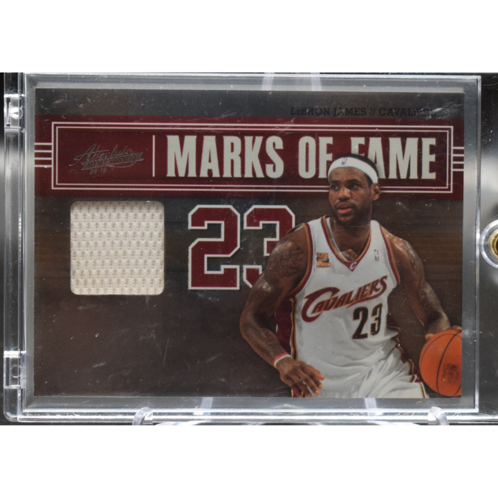 2009-2010 Panini Absolute Basketball - Lebron James 1 -Marks of Fame Mem /100