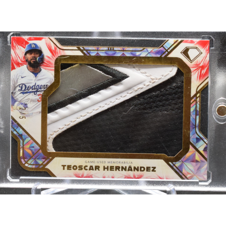 2025 Topps Diamond Icons Baseball - Teoscar Hernandez PPR-TH - Preeminent Pieces Relic /5 Game used cleat