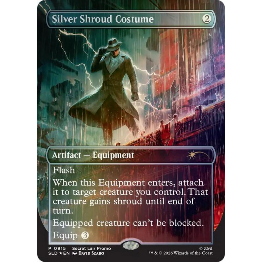 Secret Lair Drop: Secret Lair x Fallout: Silver Shroud Costume Traditional Foil Edition
