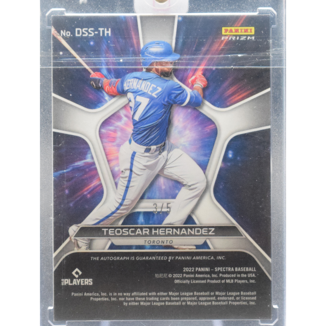 2020 Panini Spectra Baseball - Teoscar Hernandez DSS-TH - Deep Space Auto /5