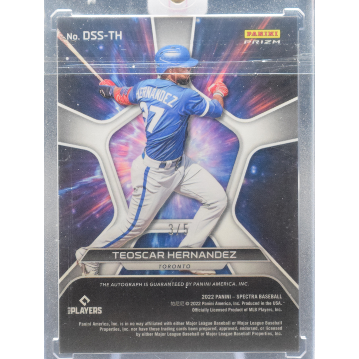 2020 Panini Spectra Baseball - Teoscar Hernandez DSS-TH - Deep Space Auto /5
