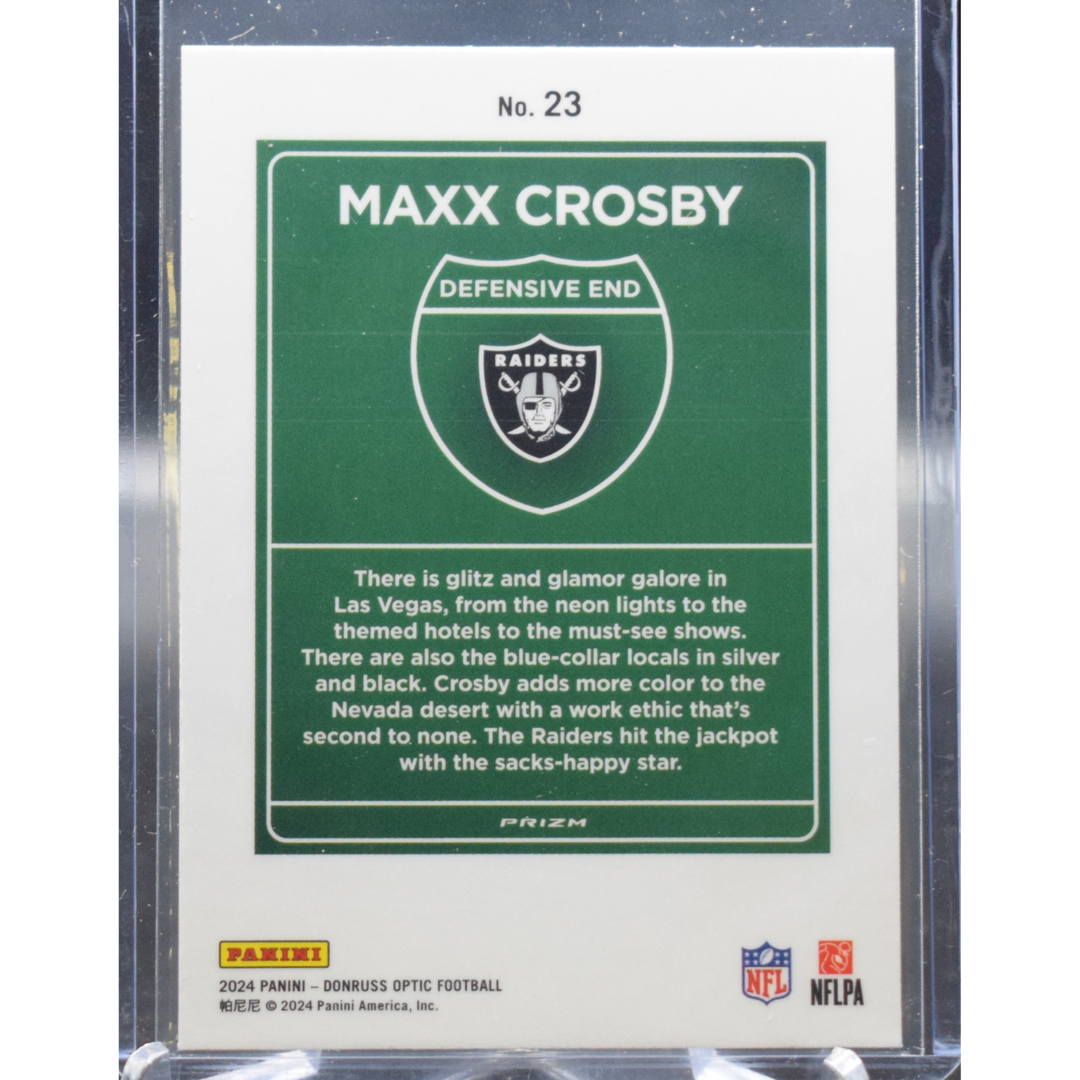 2024 Panini Optic Football - Maxx Crosby 23 - Downtown