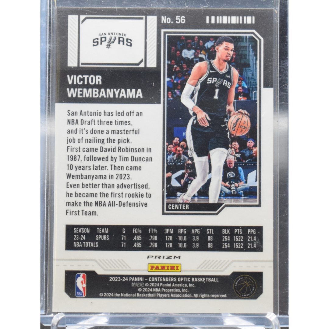 2023-24 Panini Contenders Optic Basketball - Victor Wembanya 56 - Red