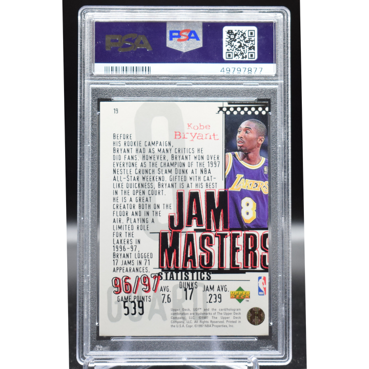 1997 Upper Deck UD3 - Kobe Bryant 19 - PSA 7
