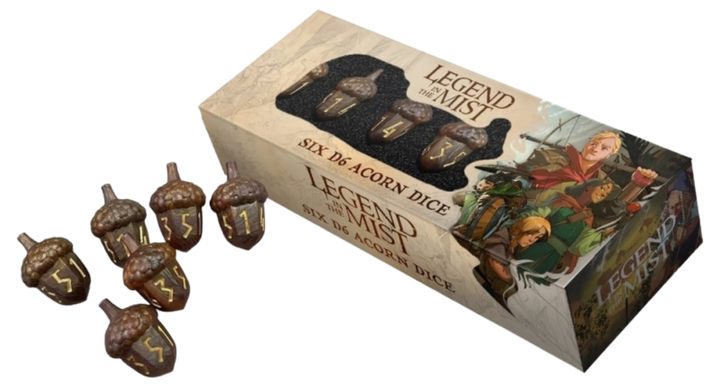 Legend in the Mist Dice Set: D6 Acorn