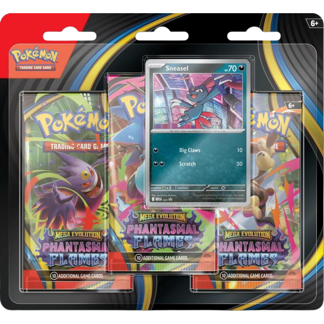 Pokemon Mega Evolution - Phantasmal Flames 3 Pack Blister