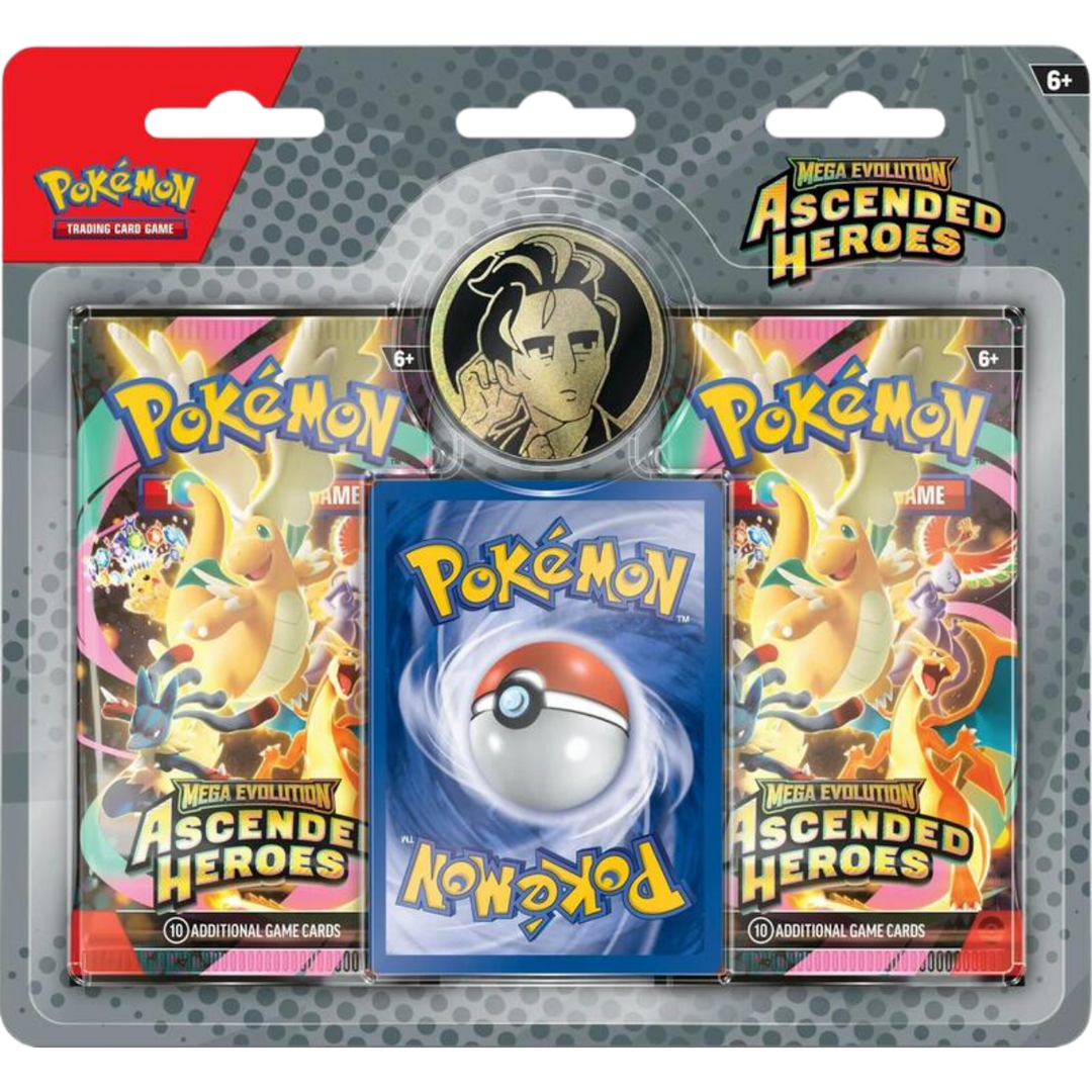 Ascended Heroes 2-Pack Blister | Gym Leader Trainer Cards | Cash Cards Unlimited Ascended Heroes 2-Pack Blister | Gym Leader Trainer Cards | Cash Cards Unlimited