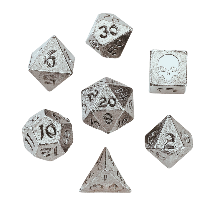 Unseelie Mini Metal RPG Dice Set