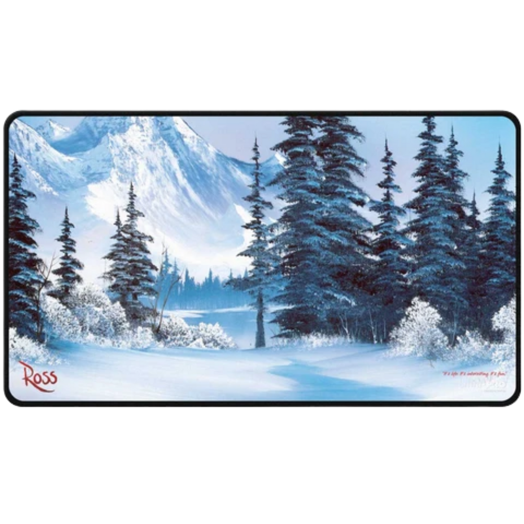 Ultra Pro Bob Ross Black Stitched Playmat