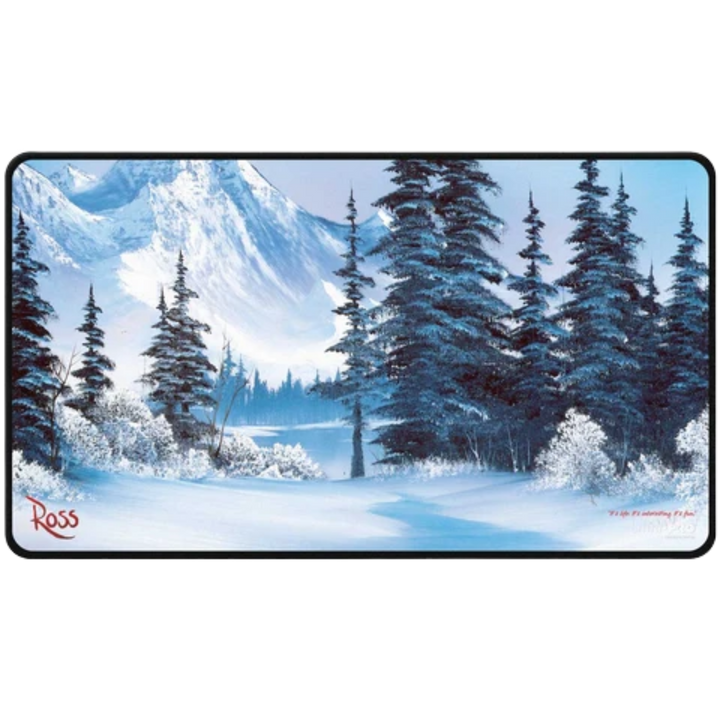 Ultra Pro Bob Ross Black Stitched Playmat