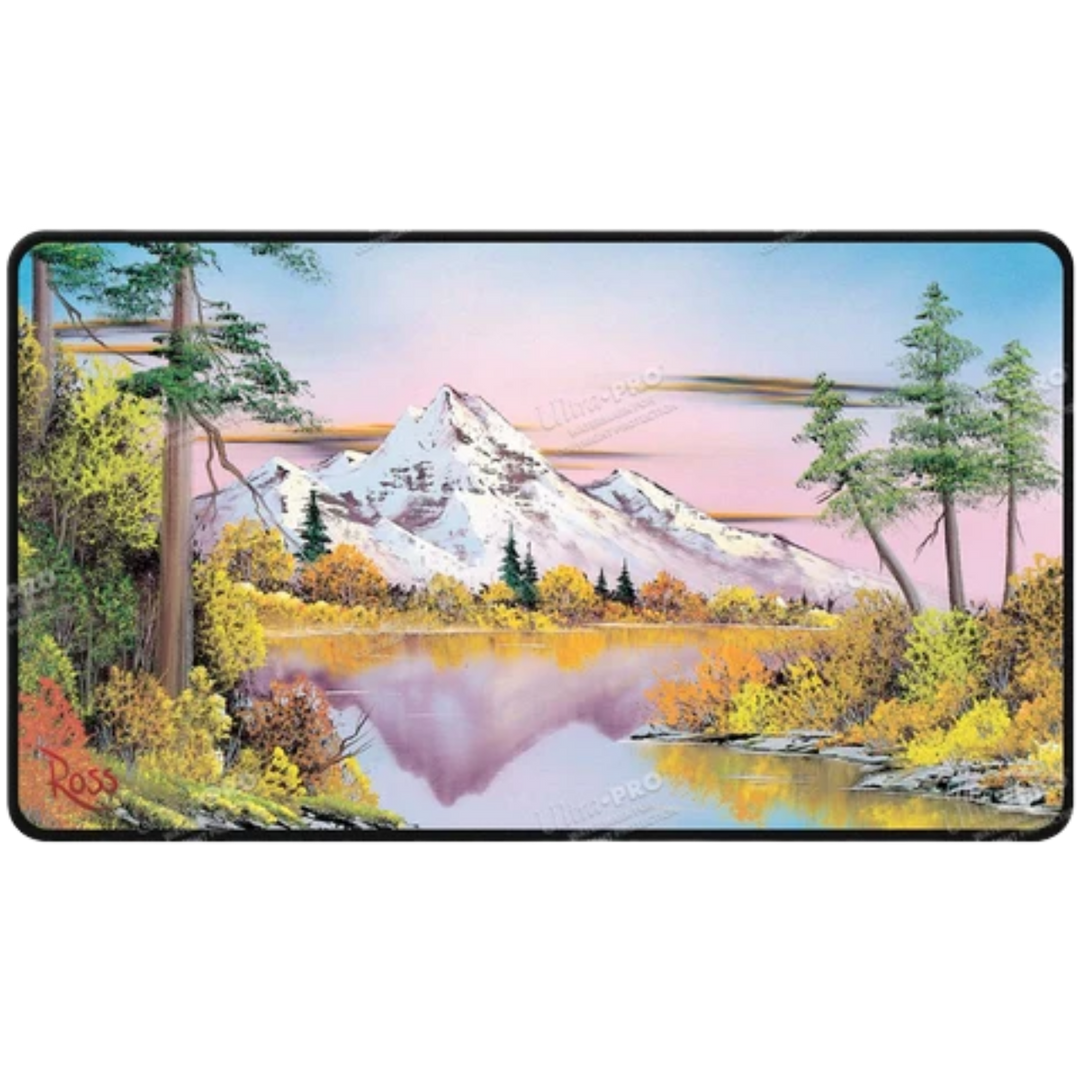 Ultra Pro Bob Ross Black Stitched Playmat