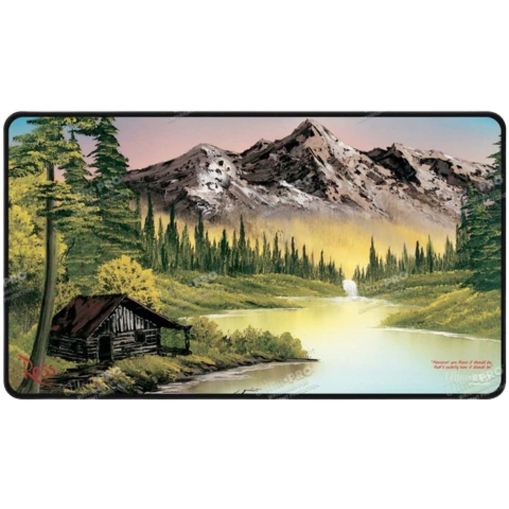 Ultra Pro Bob Ross Black Stitched Playmat