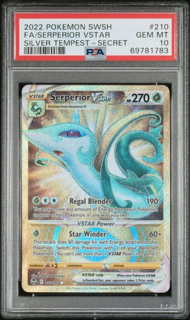 Serperior Vstar 210/195 - Silver Tempest - 2022 Pokemon - PSA 10