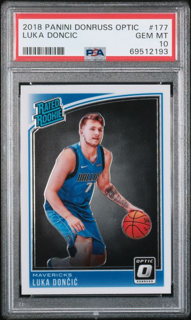 2018 Panini Donruss Optic Basketball - Luka Doncic 177 - PSA 10