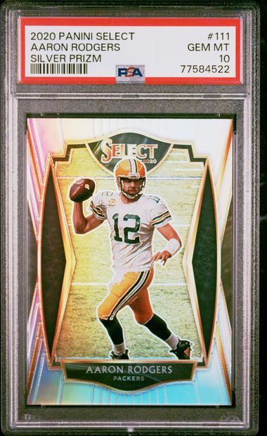 2020 Panini Select - Aaron Rodgers 111 - Silver - PSA 10