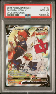 Duraludon V 198/203 Evolving Skies - 2021 Pokemon - PSA 10