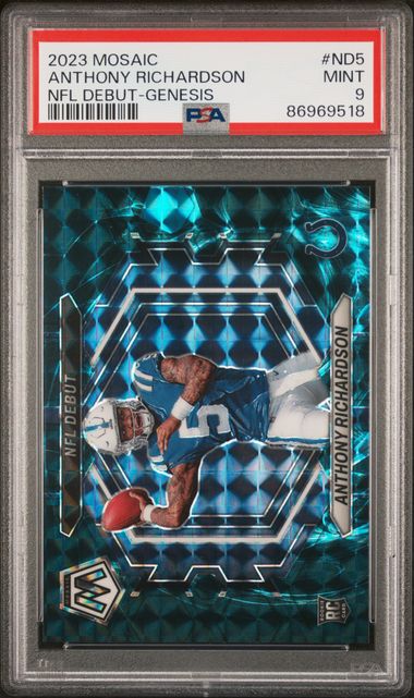 2023 Panini Mosaic - Anthony Richardson ND-5 - Genesis  - PSA 9