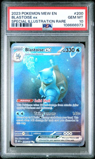 Blastoise 200/165 Special Illustration Rare 151 - 2023 Pokemon - PSA 10