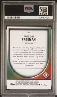 2023 Topps Transcendent Baseball  - Freddie Freeman 38 - Icons Chrome Variation /25 - PSA 10