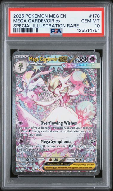 Mega Gardevoir ex 178/132 - Mega Evolution - 2025 Pokemon - PSA 10