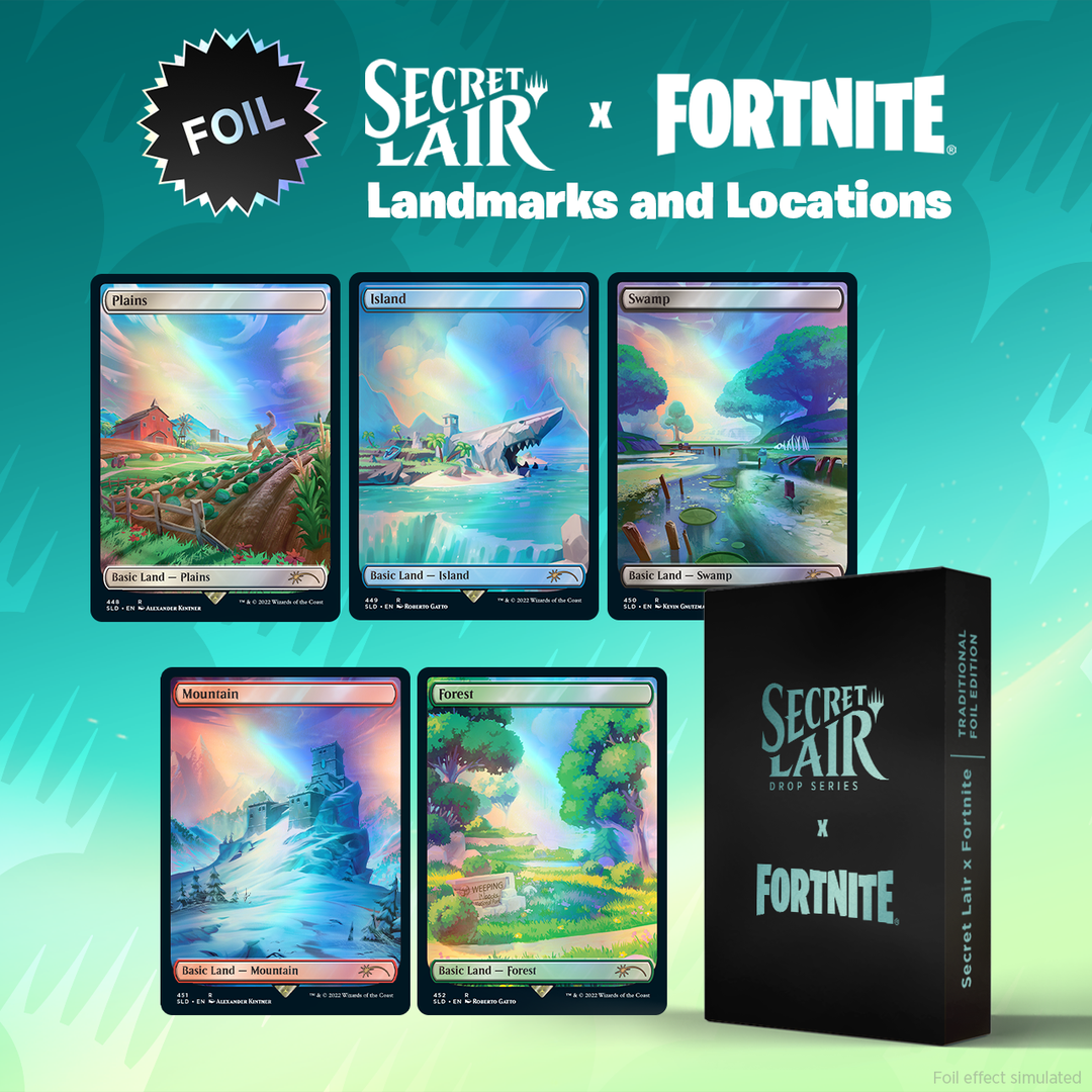Secret Lair Drop: Secret Lair x Fortnite: Landmarks and Locations - Traditional Foil Edition