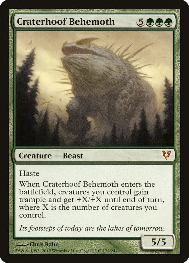 Craterhoof Behemoth - Commander Masters (CMM) (Near Mint)