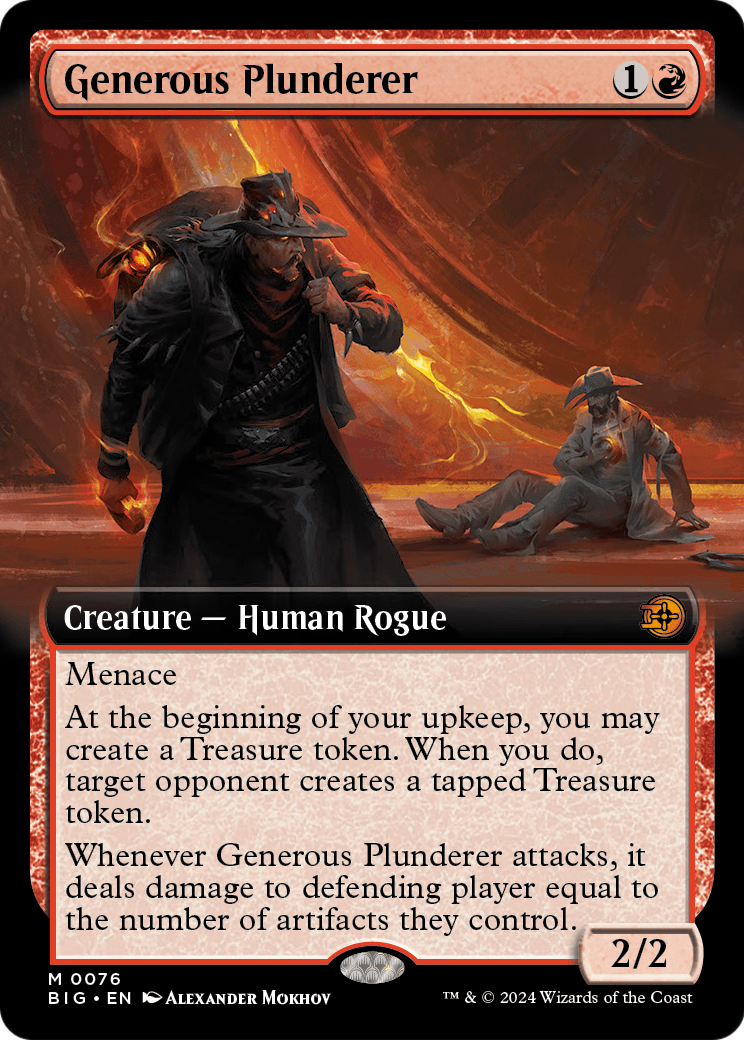 Generous Plunderer (Extended Art) - Outlaws of Thunder Junction: The Big Score (BIG)