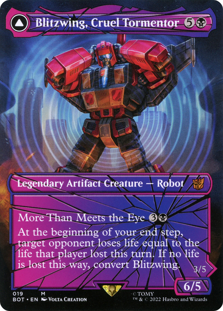 Blitzwing, Cruel Tormentor (Shattered Glass) - Universes Beyond: Transformers (BOT)