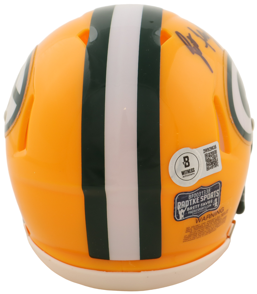 Brett Favre Autographed Signed Riddell Mini Helmet - (Beckett)