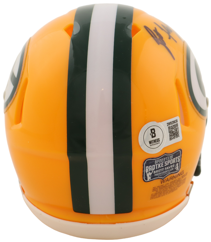 Brett Favre Autographed Signed Riddell Mini Helmet - (Beckett)